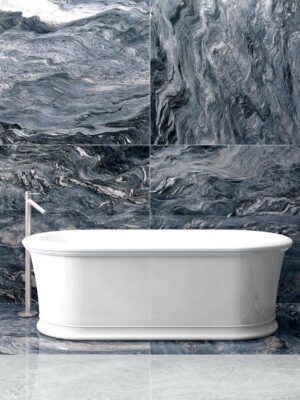 Explosion Blue Porcelain tile is the replica of a stunning granite.