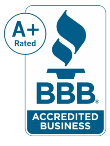 Better Business Bureau Logo showing Tiles & Stone Warehouse's accreditation and its A+ Rating