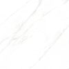 picture showing the design of a white marble look tile's subtle veining in soft gray color